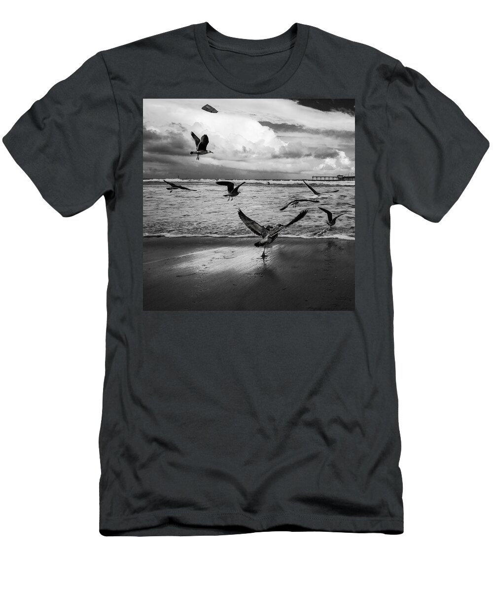 Beach T-Shirt featuring the photograph Flow by Ryan Weddle