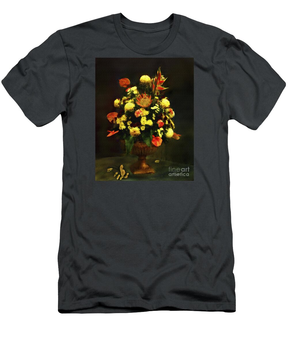 Flowers T-Shirt featuring the digital art Flower Arrangement by Diane Macdonald
