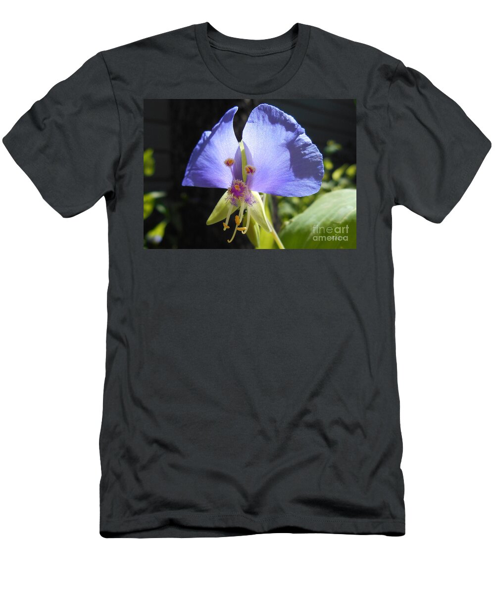 Floral Macro T-Shirt featuring the photograph Flower Face by Felipe Adan Lerma
