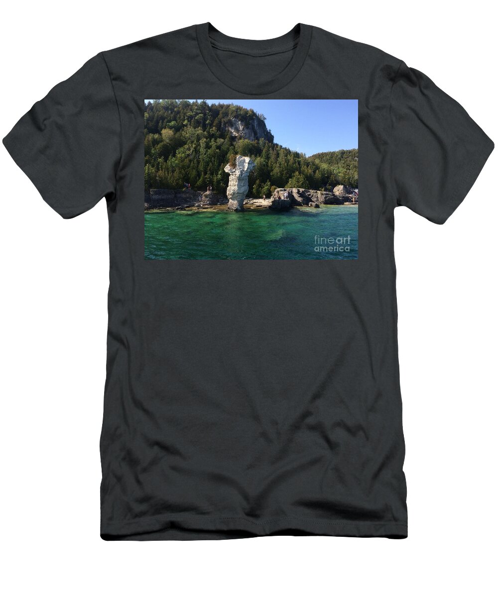 Flower Pot Island T-Shirt featuring the photograph Flower Pot by Trilby Cole