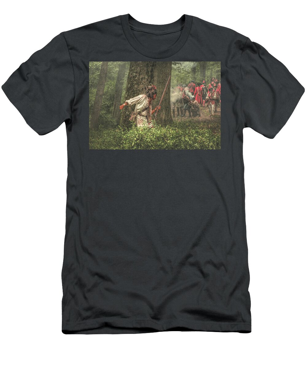 War T-Shirt featuring the digital art Forest Fight by Randy Steele