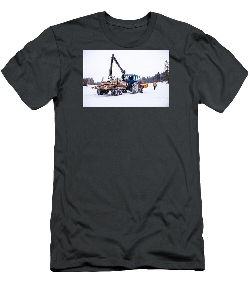 Forestry T-Shirt featuring the photograph Forestry by Torbjorn Swenelius