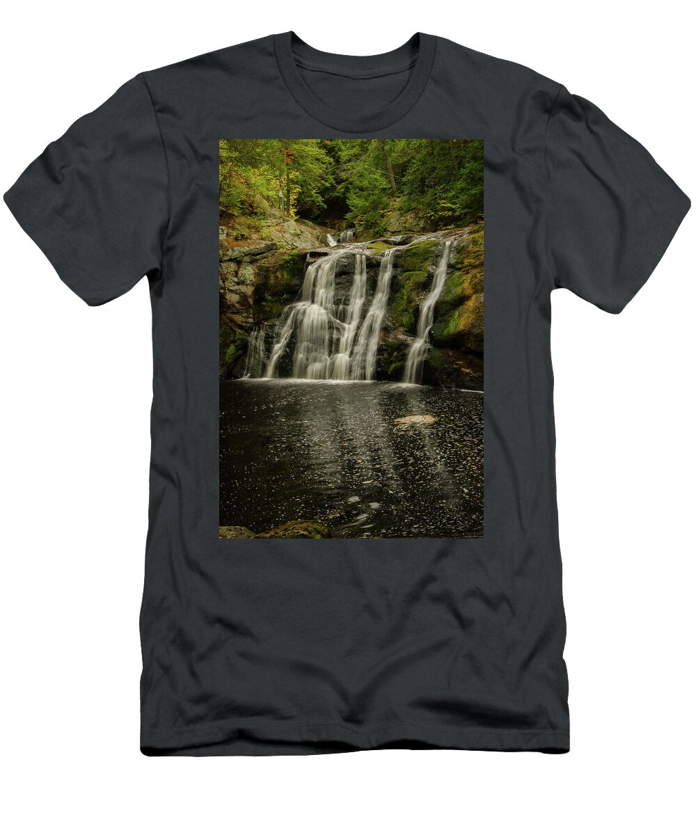 Doanes Falls T-Shirt featuring the photograph Forest Waterfall by Gales Of November