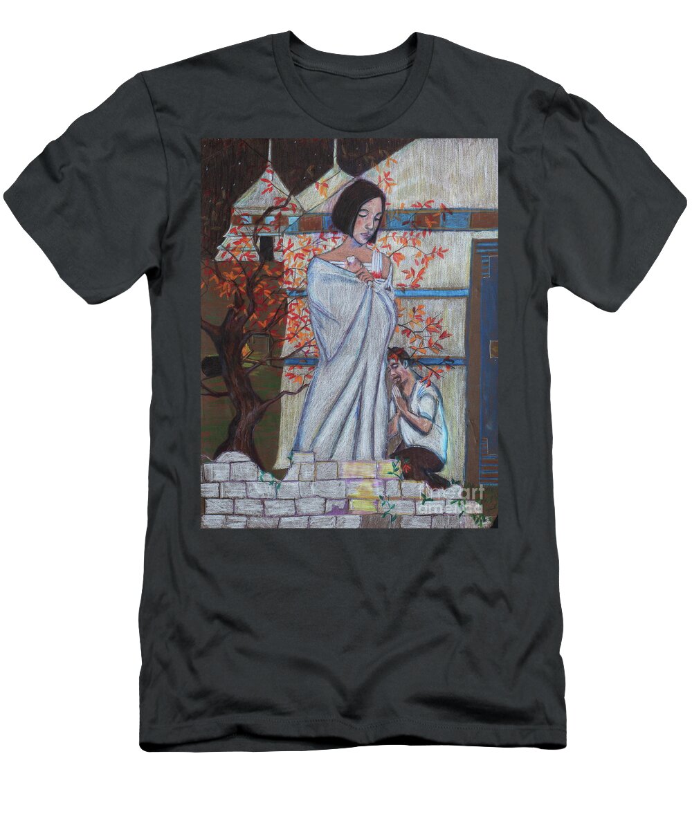 Fantasy T-Shirt featuring the painting Forgive by Stefan Duncan