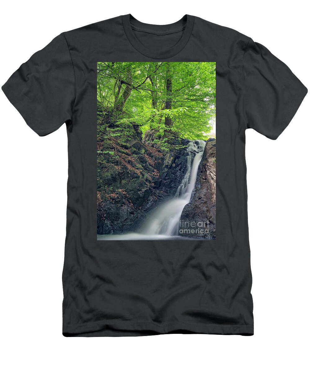 Forsakar T-Shirt featuring the photograph Forsakar Waterfall in Skane by Antony McAulay