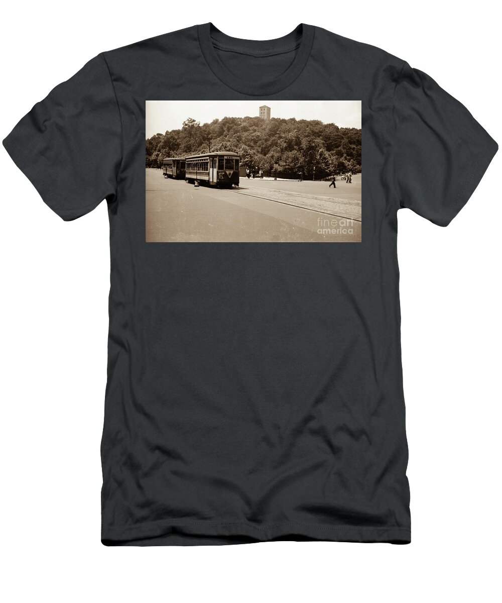 Fort Tryon T-Shirt featuring the photograph Fort Tryon Trolley by Cole Thompson