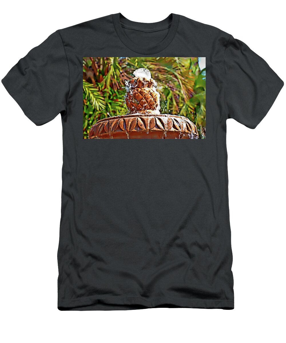 Fountain Top T-Shirt featuring the photograph Fountain Top by Gina O'Brien