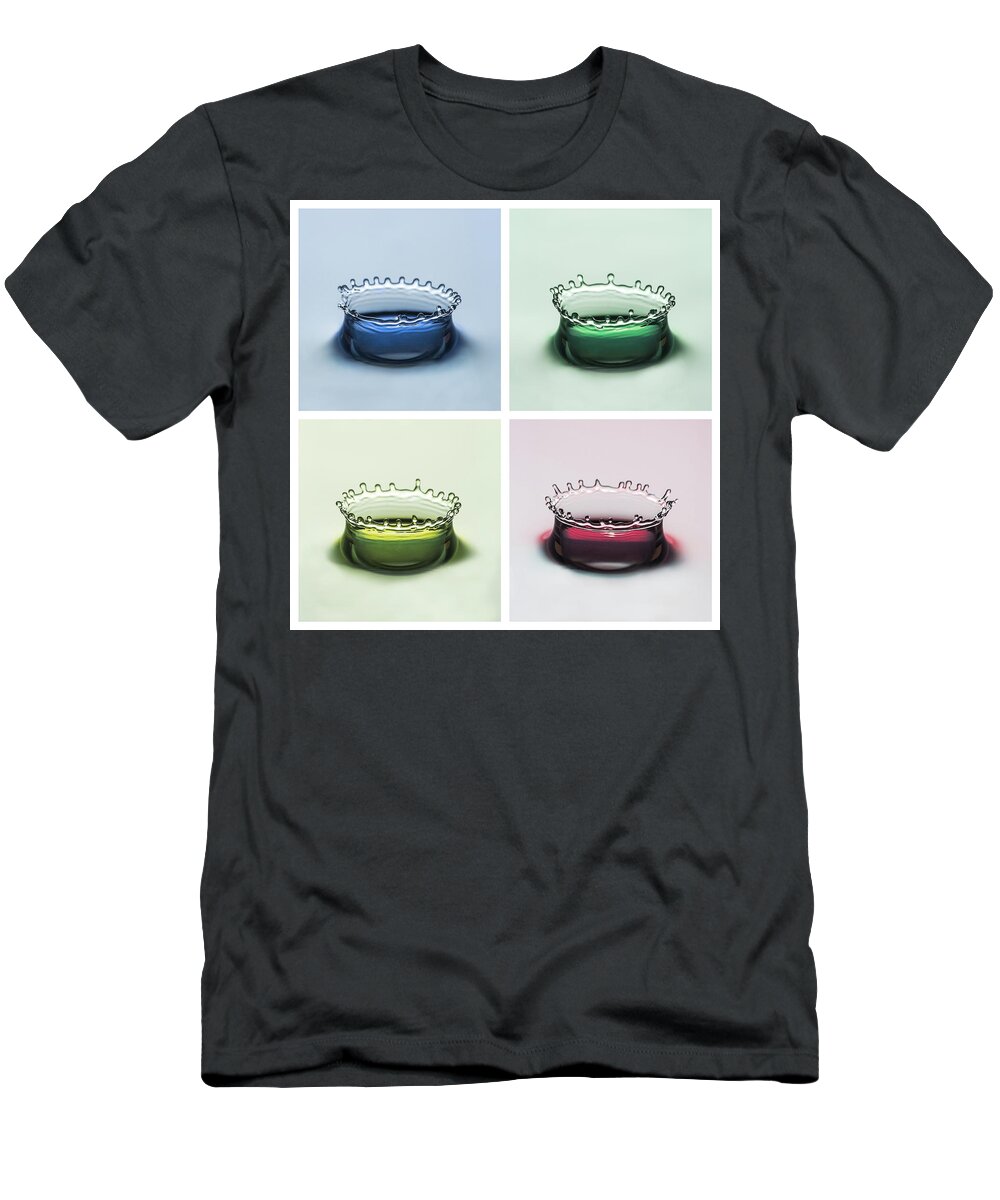 Amazing T-Shirt featuring the photograph Four Colored Crowns by Noah Katz