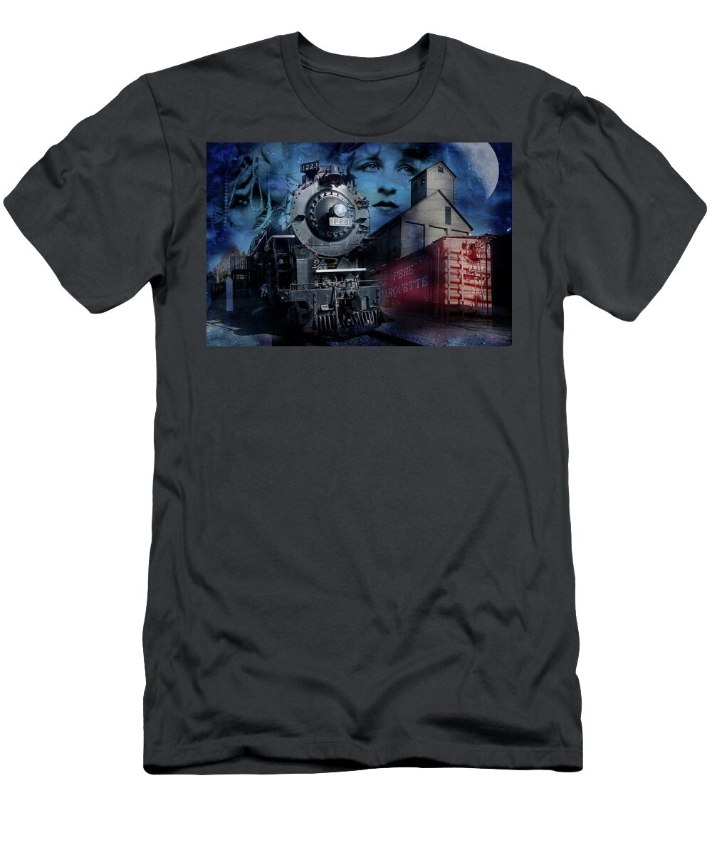 Train T-Shirt featuring the photograph Freedom Train Three by Evie Carrier