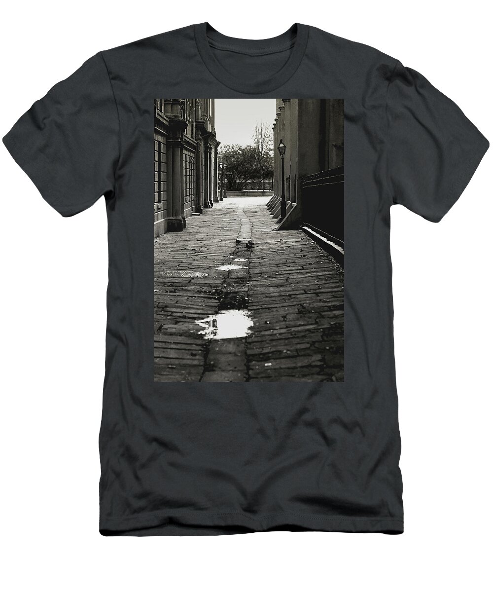 Louisiana T-Shirt featuring the photograph French Quarter Alley by KG Thienemann