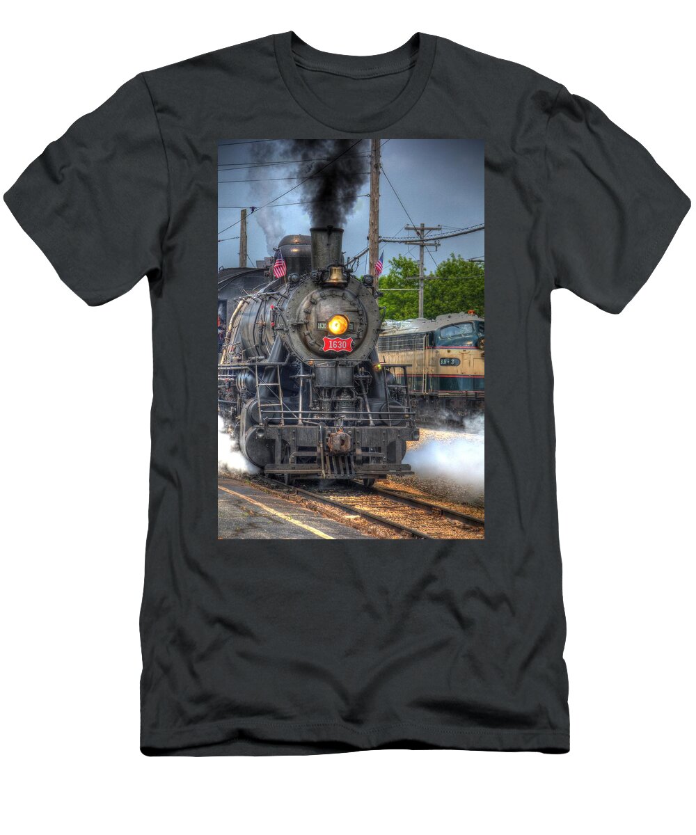 Frisco T-Shirt featuring the photograph Frisco 1630 Steam Engine by Robert Storost