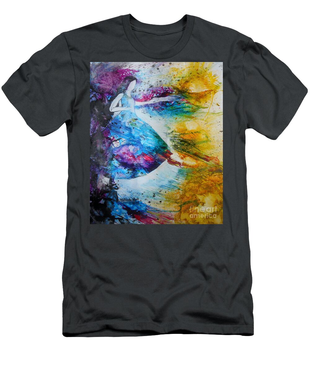 Creativity T-Shirt featuring the painting From Captivity To Creativity by Deborah Nell