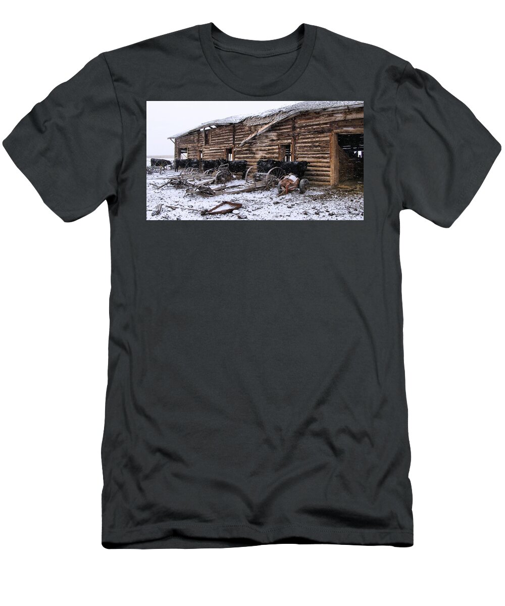 Cattle T-Shirt featuring the photograph Frozen Beef by Susan Kinney