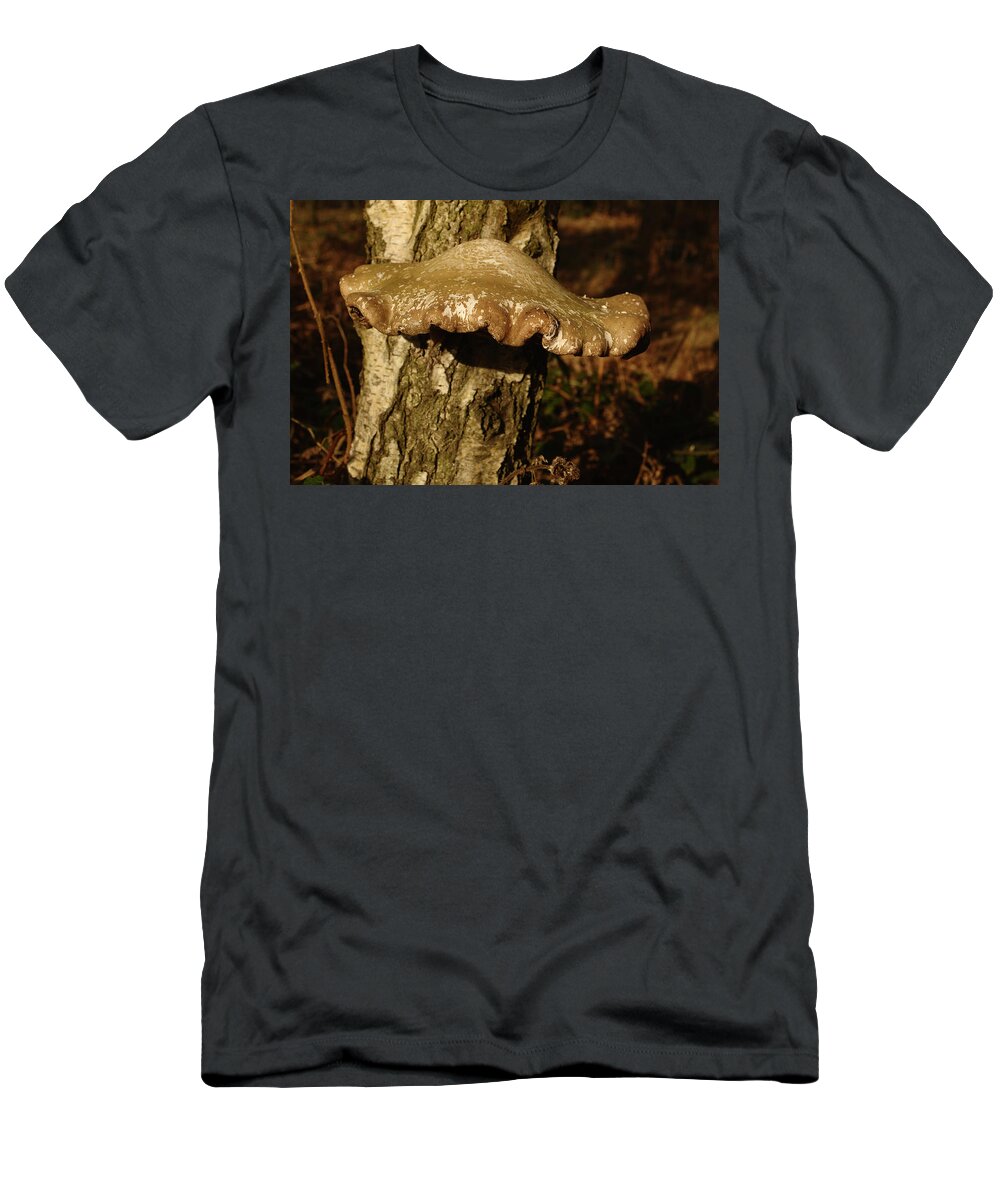 Fungi T-Shirt featuring the photograph Fungus On Silver Birch by Adrian Wale