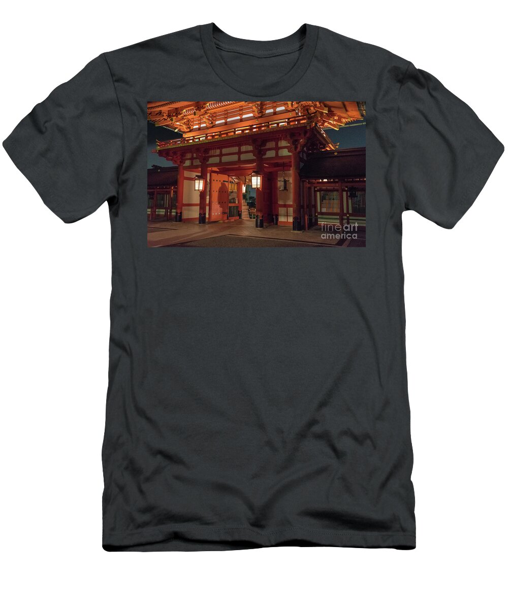 Shinto T-Shirt featuring the photograph Fushimi Inari Taisha, Kyoto Japan by Perry Rodriguez