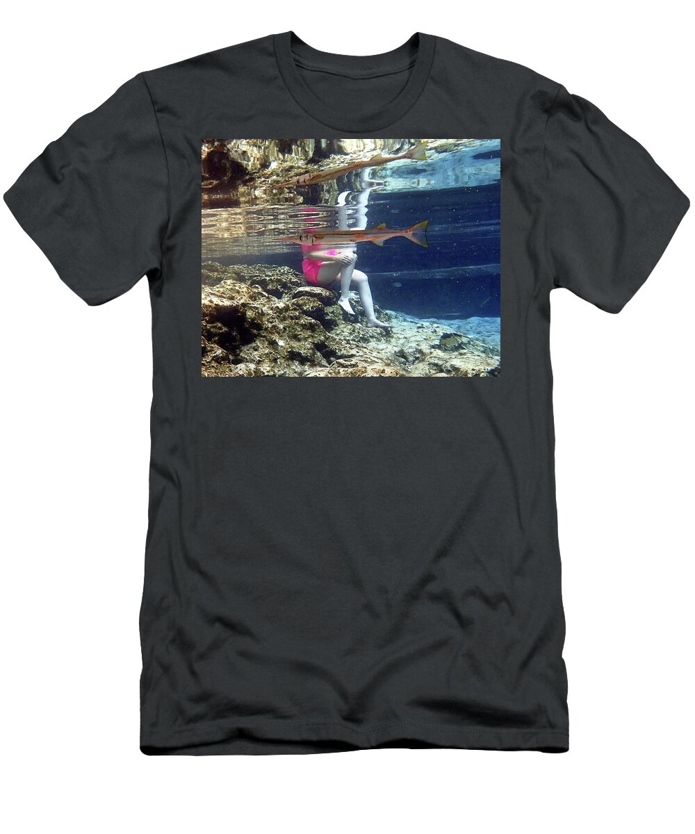 Garfish T-Shirt featuring the photograph Garfish by Farol Tomson