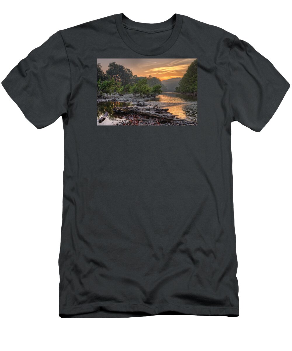 2015 T-Shirt featuring the photograph Gasconade River by Robert Charity