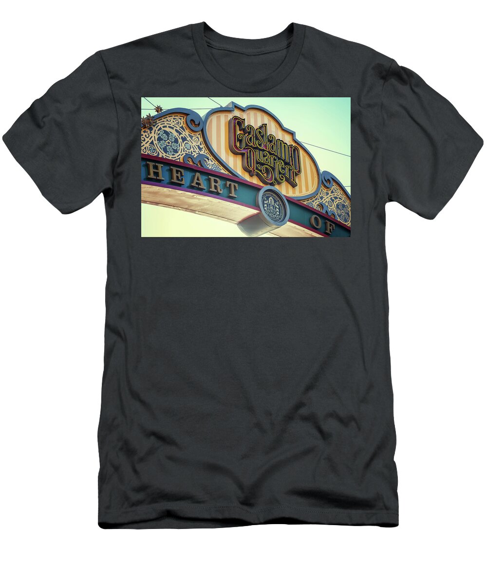 San Diego T-Shirt featuring the photograph Gaslamp Quarter Close Up by Joseph S Giacalone