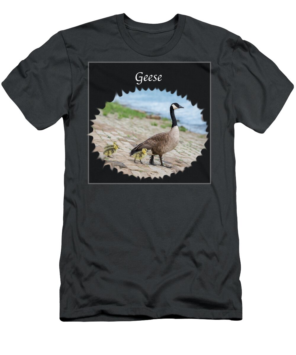 Geese T-Shirt featuring the photograph Geese in the Clouds by Holden The Moment