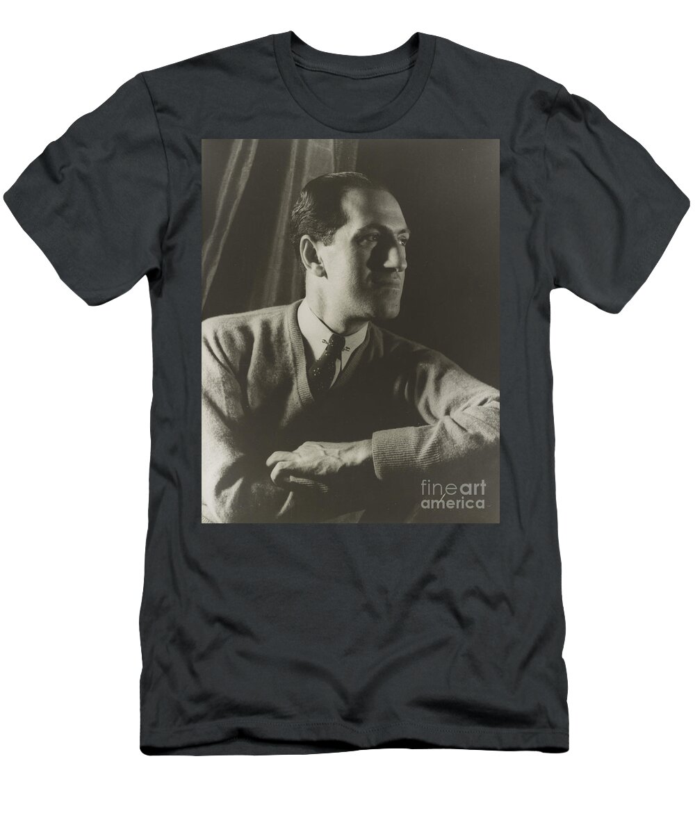 Fine Arts T-Shirt featuring the photograph George Gershwin, American Composer by Science Source