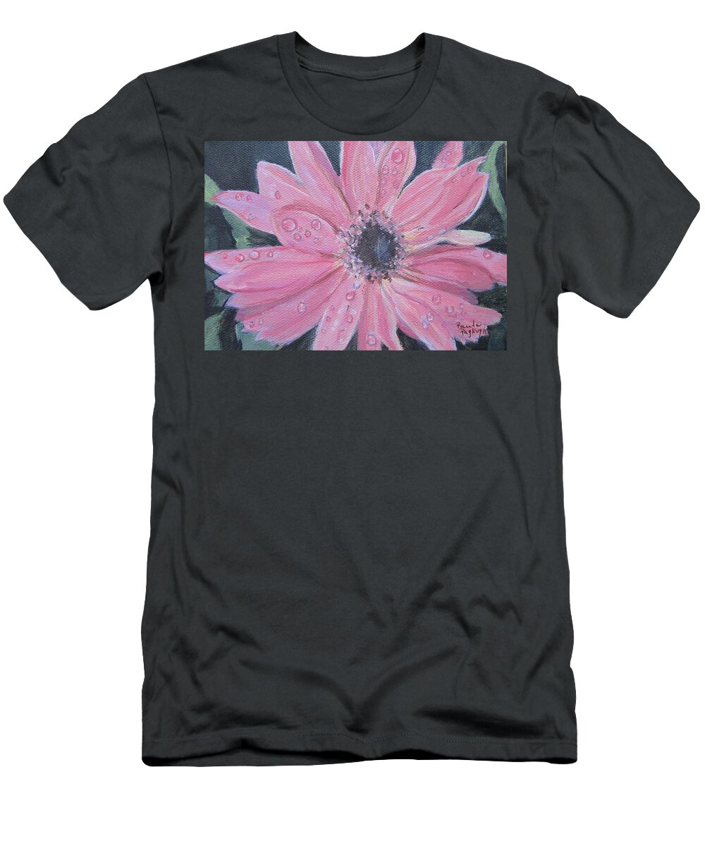 Painting T-Shirt featuring the painting Gerber Daisy by Paula Pagliughi