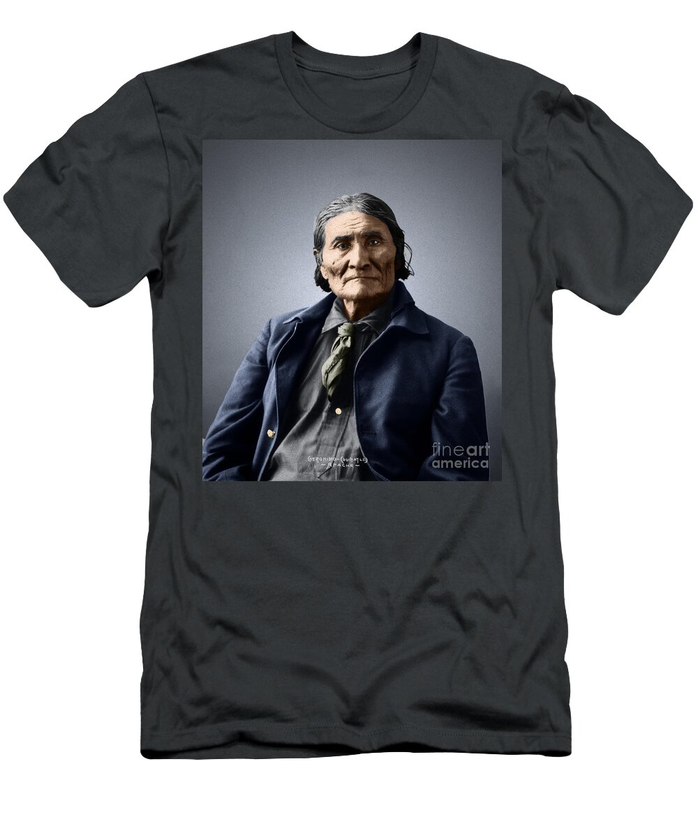 1898 T-Shirt featuring the photograph Geronimo by Granger