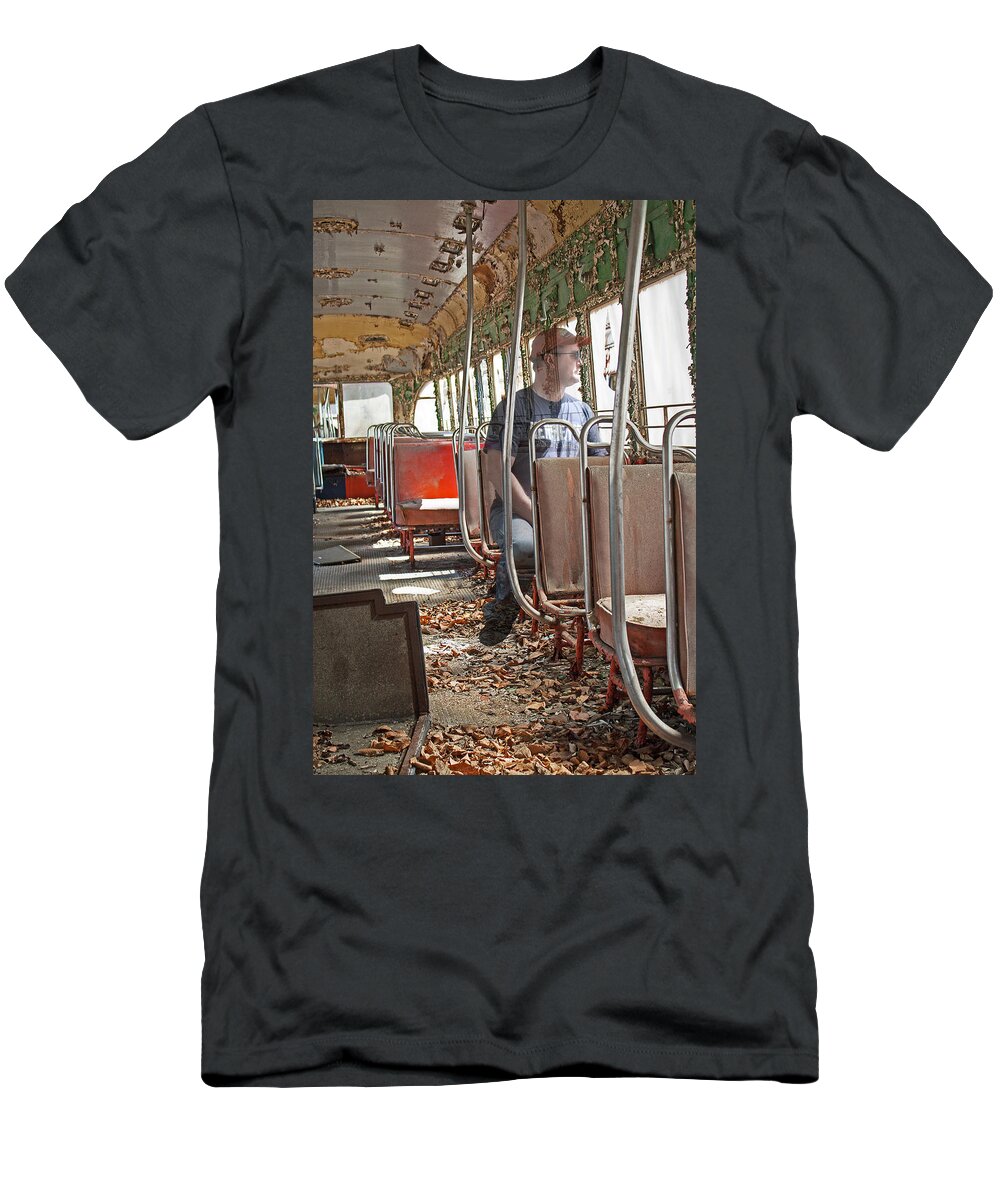 Trolley T-Shirt featuring the photograph Ghost Rider by Michael Porchik