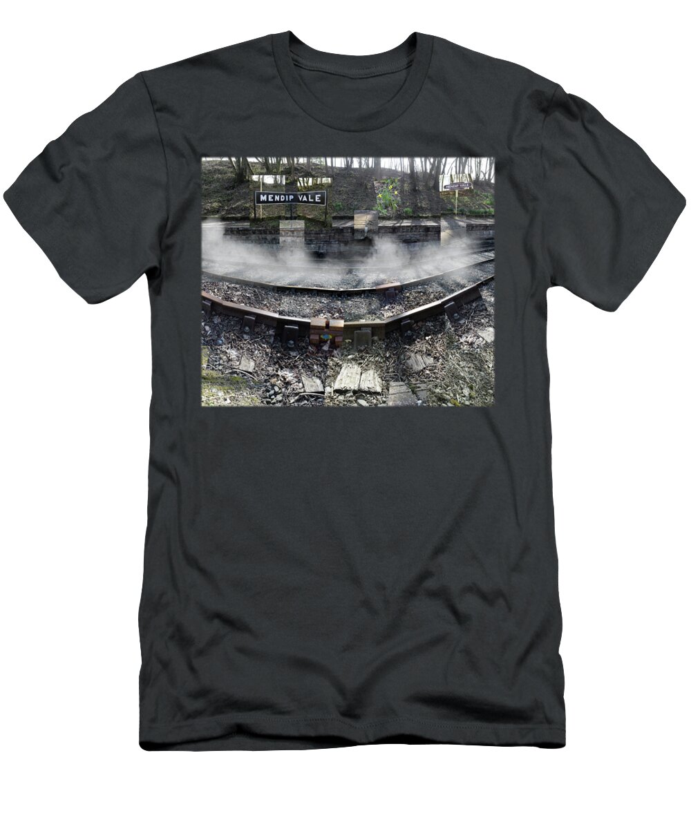 Landscape T-Shirt featuring the photograph Ghosts of a Railway by Jon Delorme