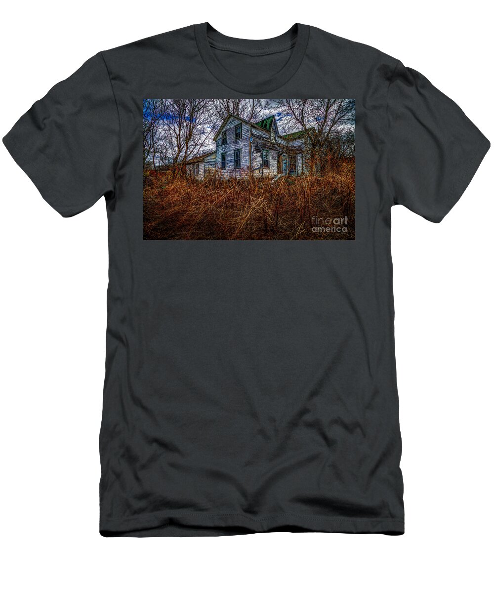Abandoned T-Shirt featuring the photograph Ghosts of the Past by Roger Monahan