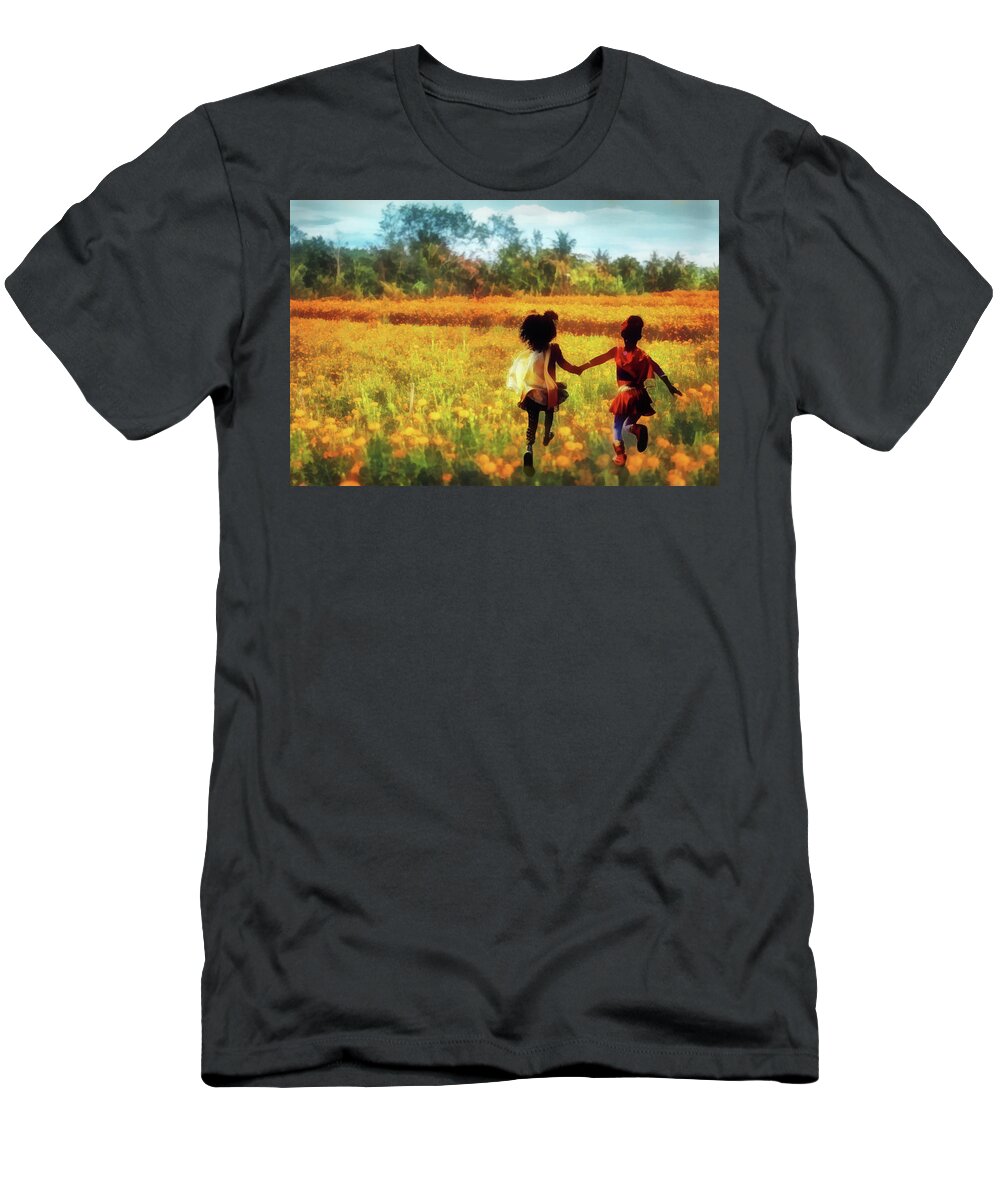 Field T-Shirt featuring the photograph Gia's Field of Dreams by Joseph Hollingsworth
