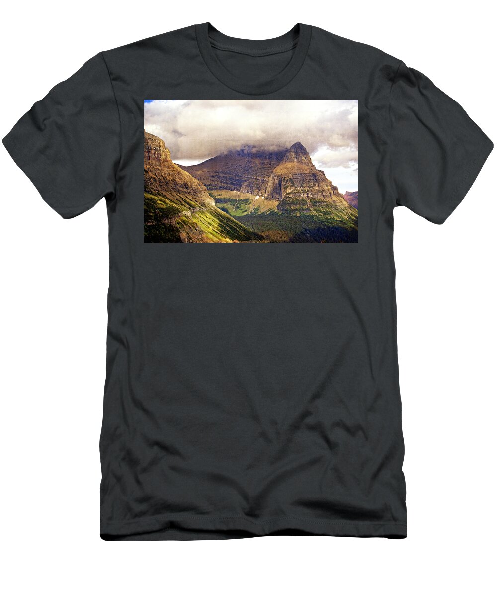 Glacier National Park T-Shirt featuring the photograph Glacier Mountain Landscape by Marty Koch