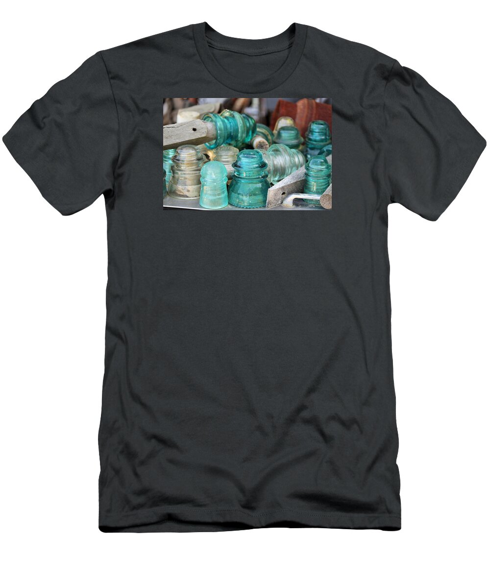 Glass Insulators T-Shirt featuring the photograph A whole Bunch by Marnie Patchett
