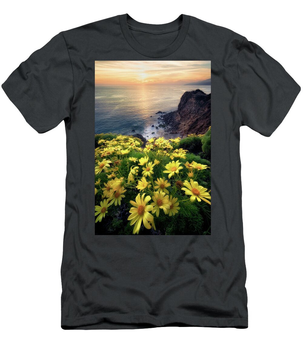 California T-Shirt featuring the photograph Glowing Flowers by Nicki Frates