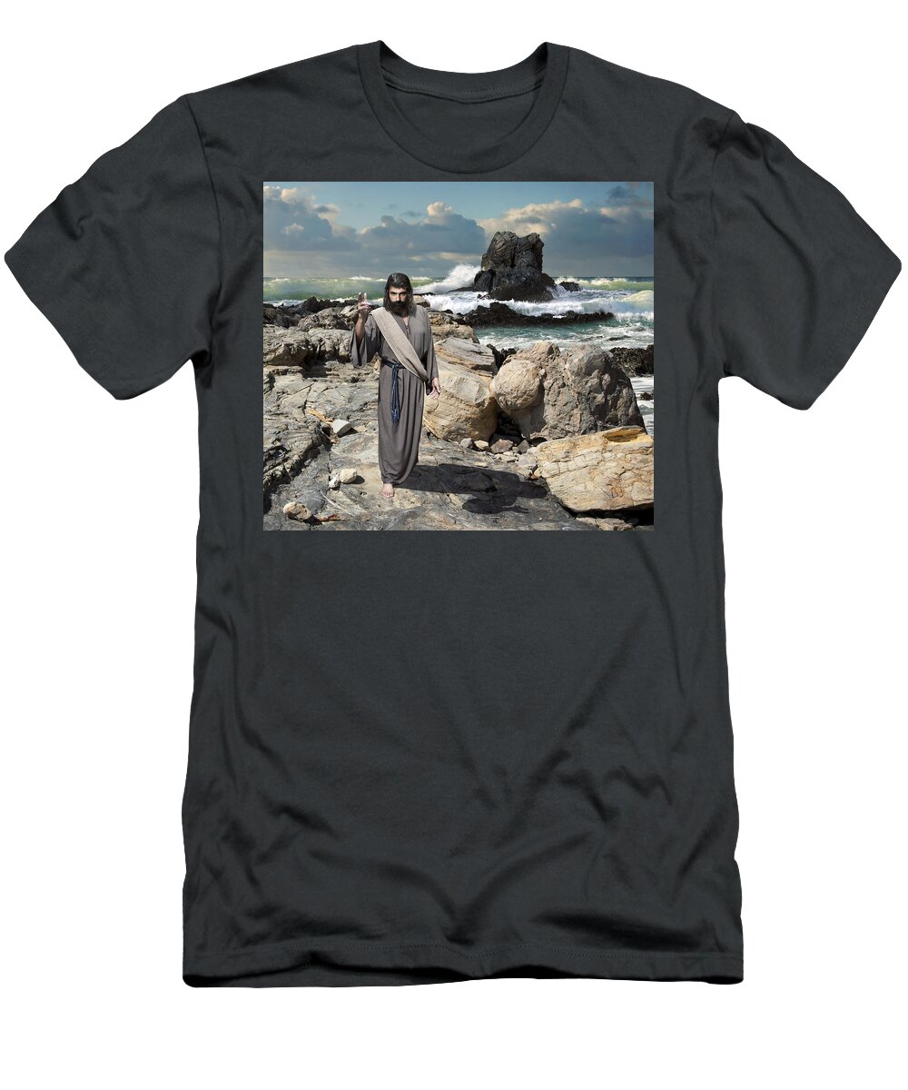 Jesus T-Shirt featuring the photograph Go Your Faith Has Healed You by Acropolis De Versailles
