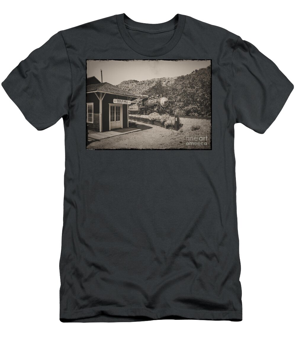 Gold Hill Station T-Shirt featuring the photograph Gold Hill Station by Mitch Shindelbower