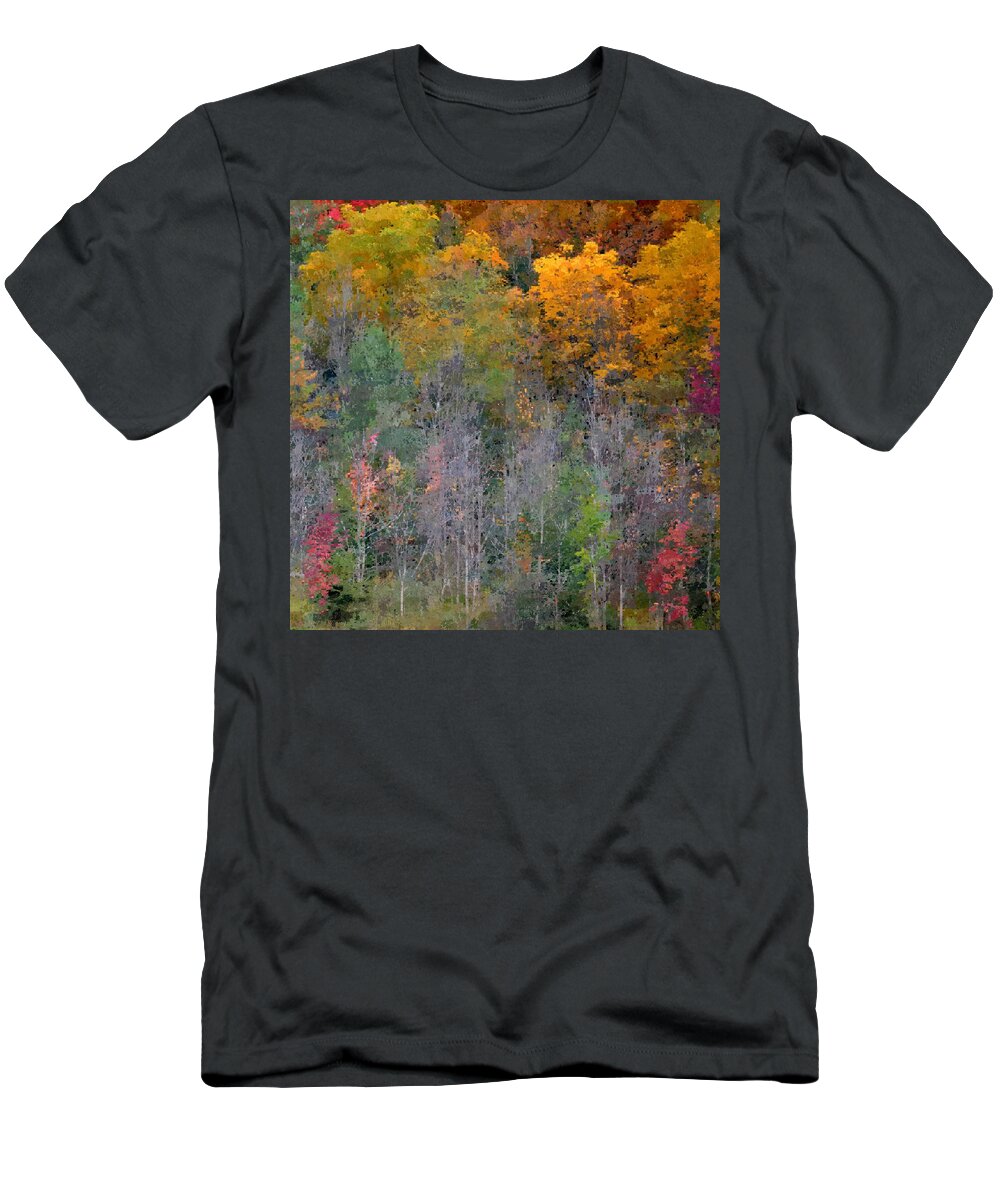 Art T-Shirt featuring the photograph Gold Woods by Joan Han