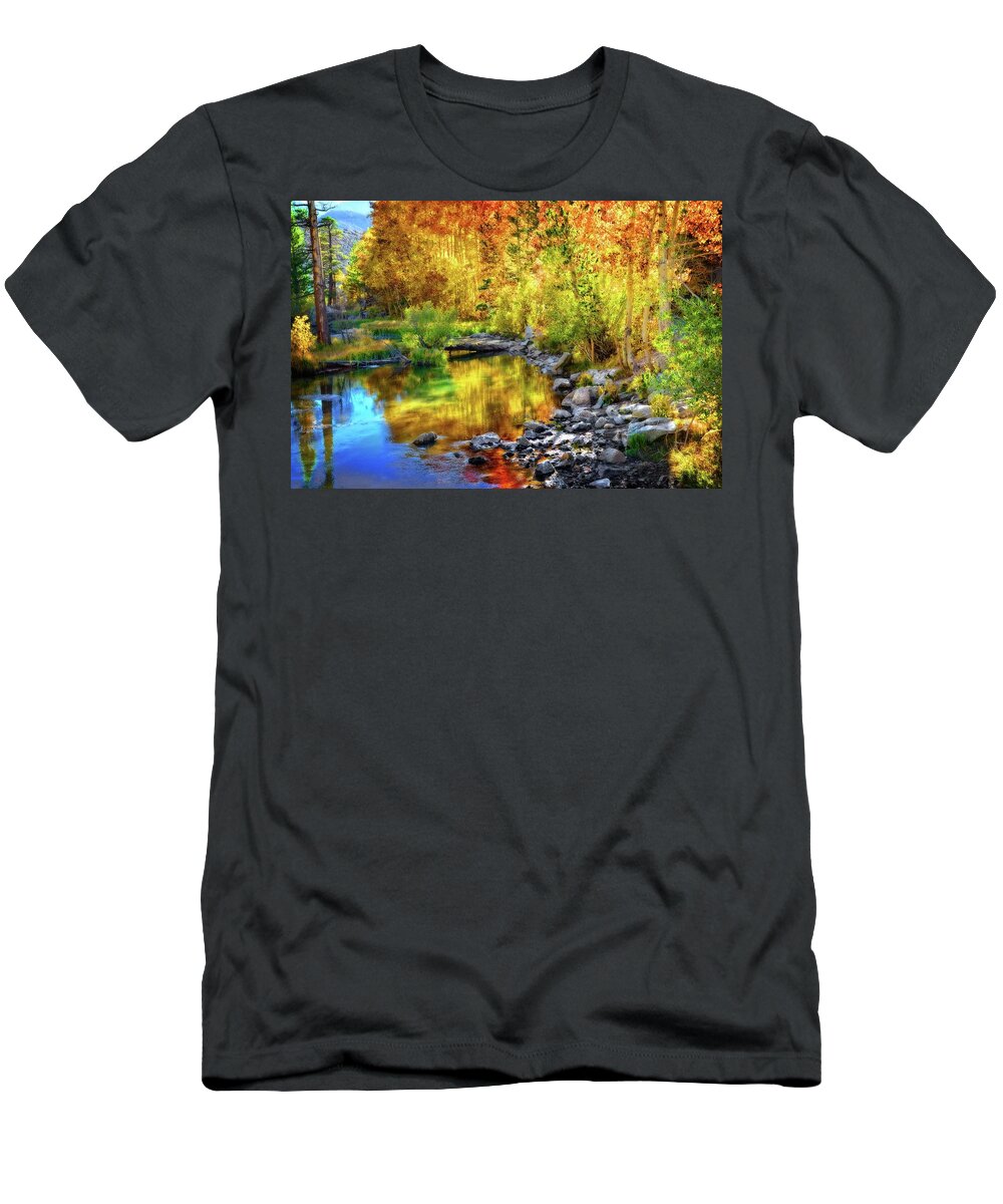 Mammoth Lakes T-Shirt featuring the photograph Golden Glow by Lynn Bauer