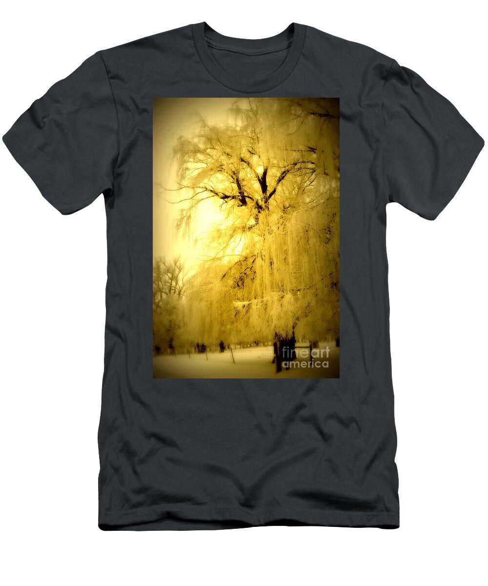 Winter T-Shirt featuring the photograph Golden by Julie Lueders 