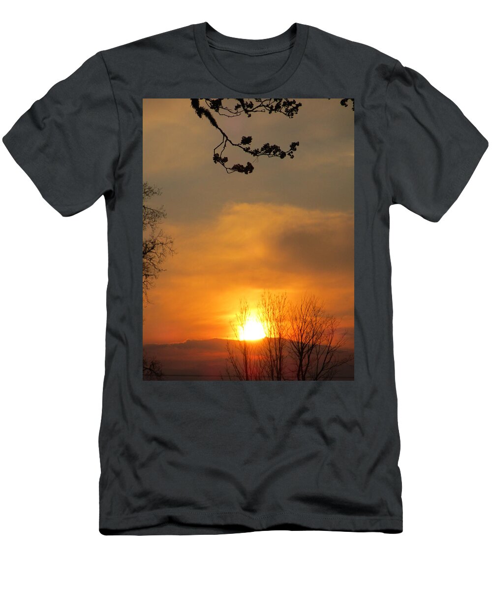 Silhouette T-Shirt featuring the photograph Golden by Rosita Larsson