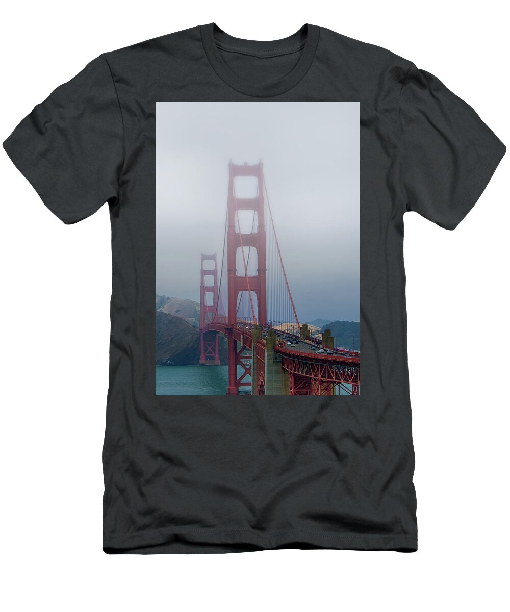 Bridge T-Shirt featuring the photograph Golden State Golden Gate by Joseph Hollingsworth