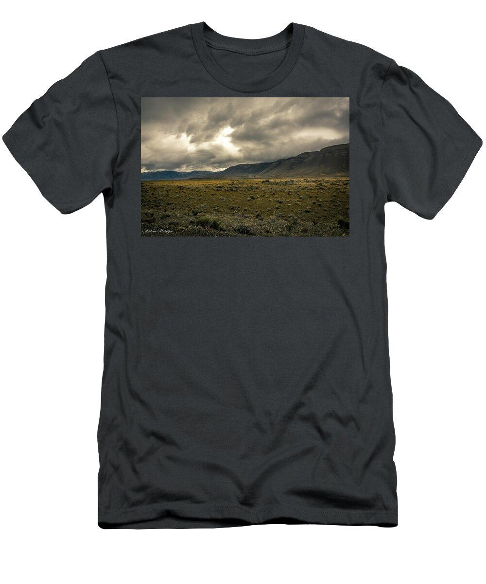 Storm T-Shirt featuring the photograph Golden Storm by Andrew Matwijec