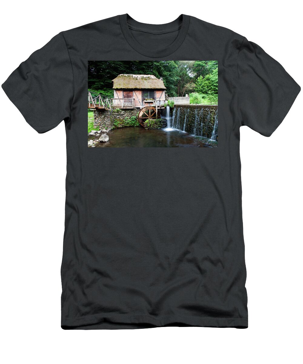Watermill T-Shirt featuring the photograph Gomez Mill in Summer #2 by Jeff Severson