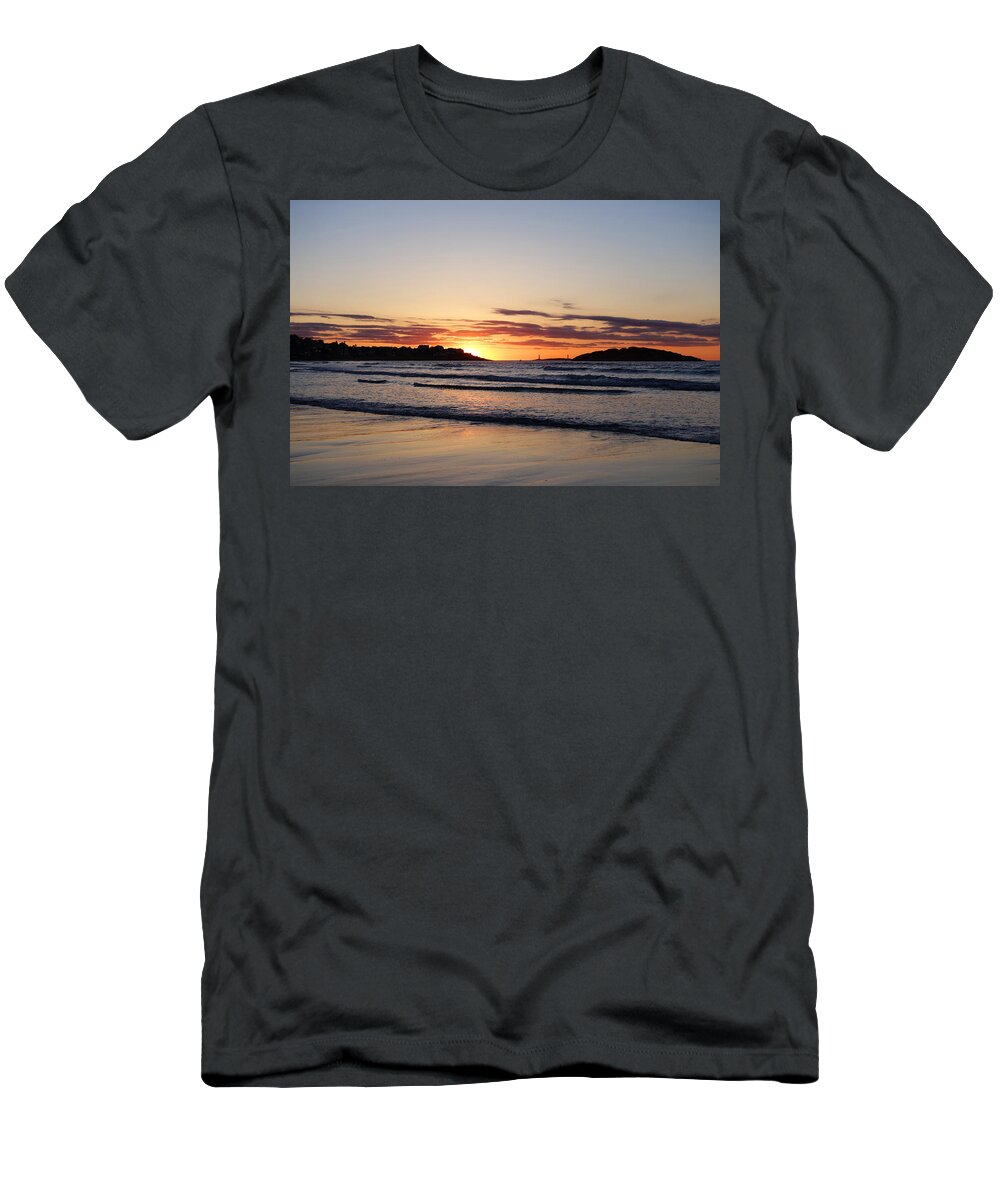 Gloucester T-Shirt featuring the photograph Good Harbor Beach at Sunrise Gloucester MA by Toby McGuire