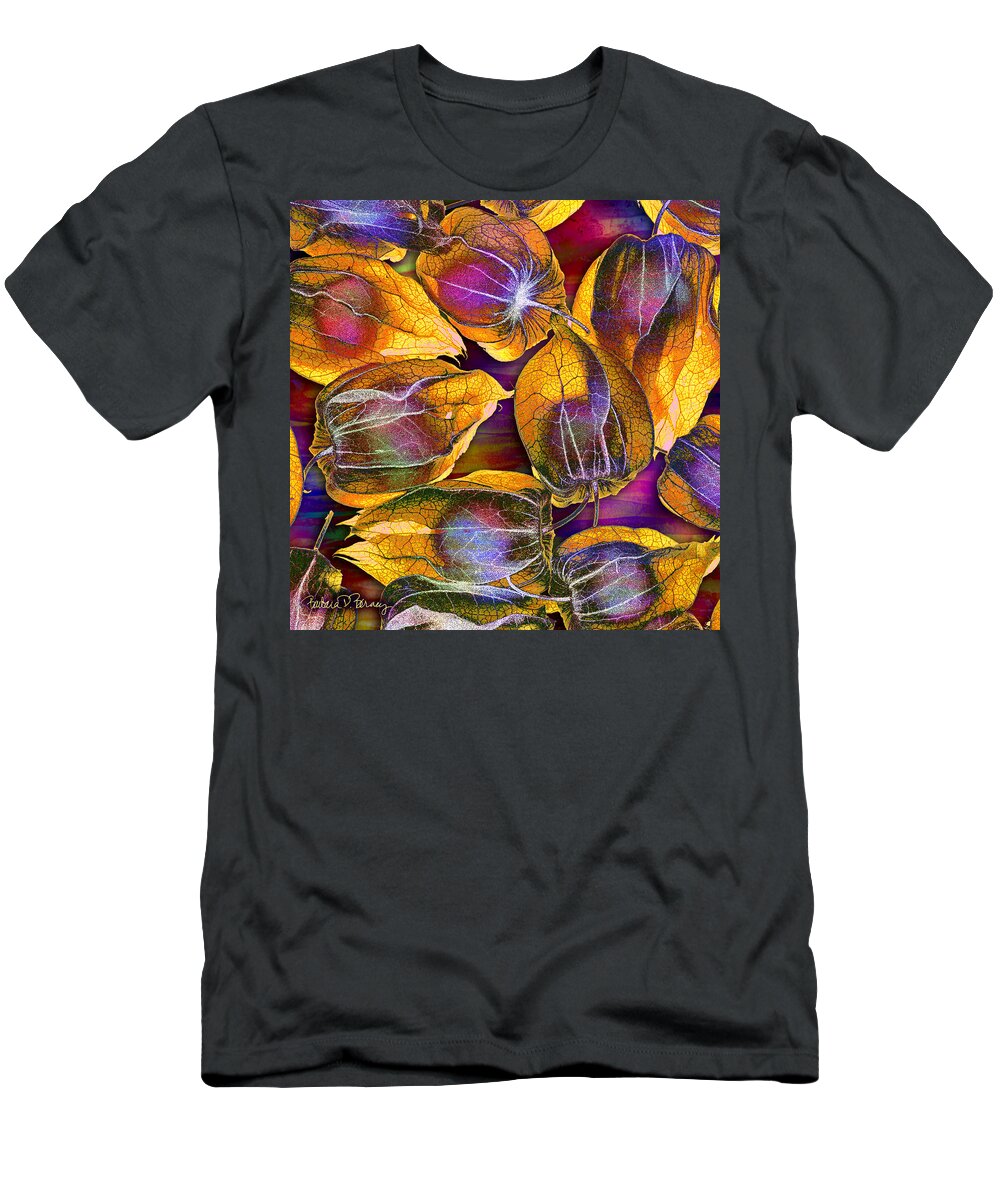 Gooseberry T-Shirt featuring the digital art Goosed Berry Pods by Barbara Berney