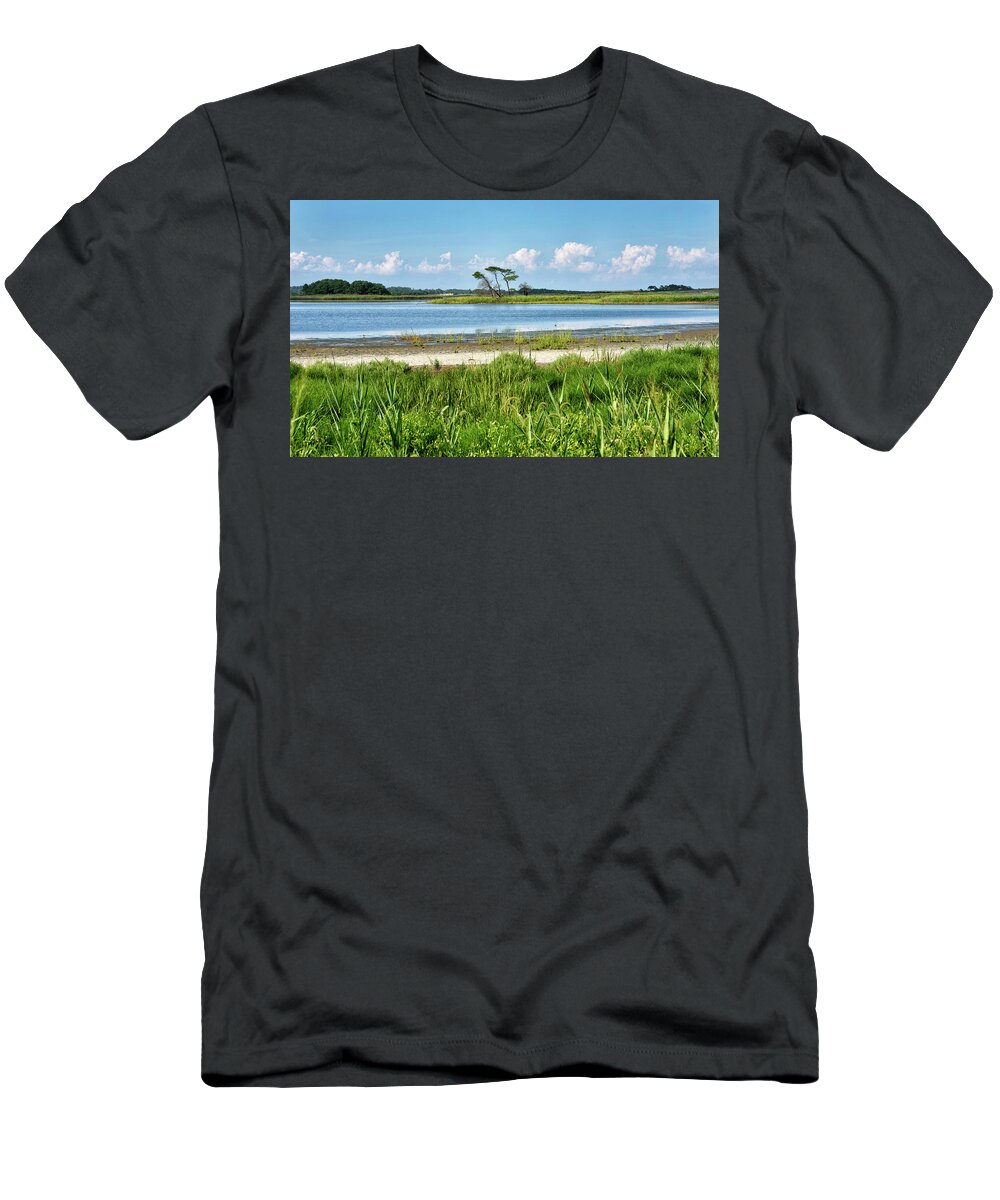 Gordons Pond T-Shirt featuring the photograph Gordons Pond - Cape Henlopen State Park - Delaware by Brendan Reals
