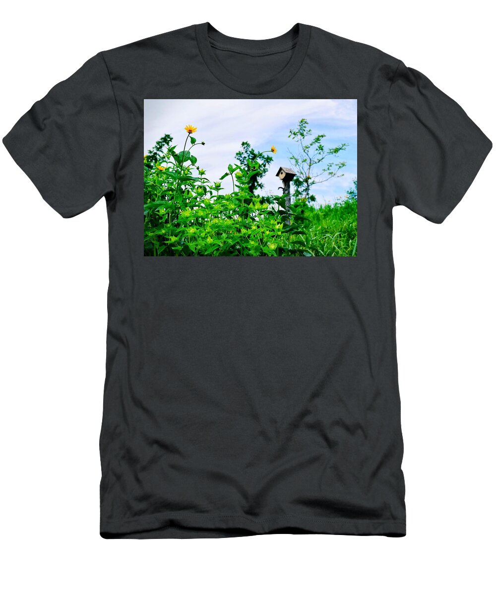 Governors Island T-Shirt featuring the photograph Governors Island Birdhouse by Sandy Taylor