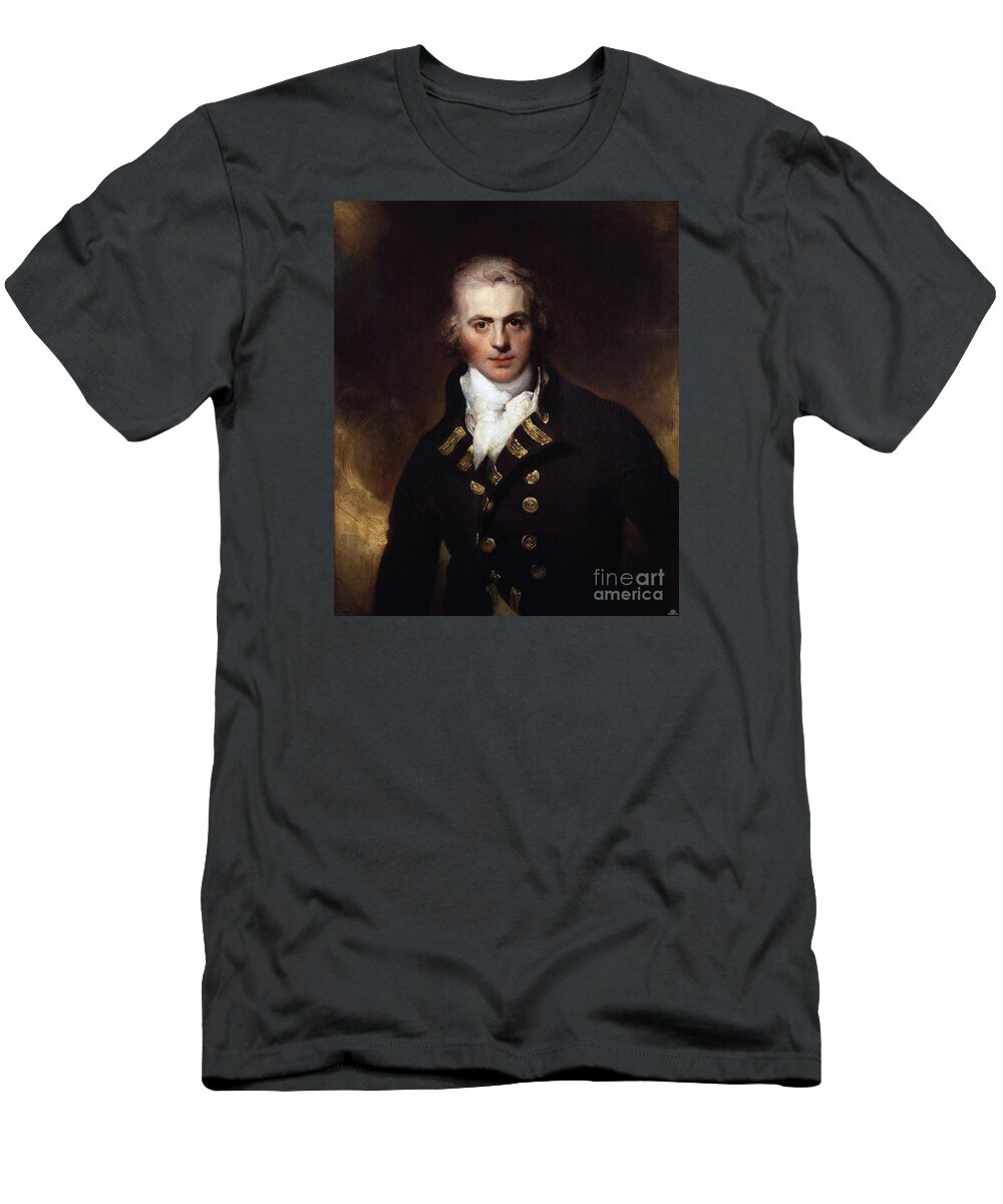 Sir Graham Moore T-Shirt featuring the painting Graham Moore by MotionAge Designs