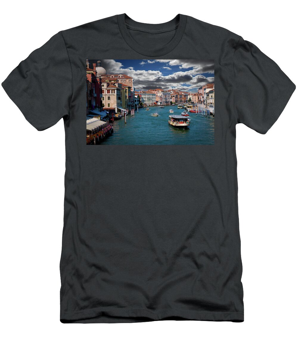Grand Canal T-Shirt featuring the photograph Grand Canal Daylight by Harry Spitz