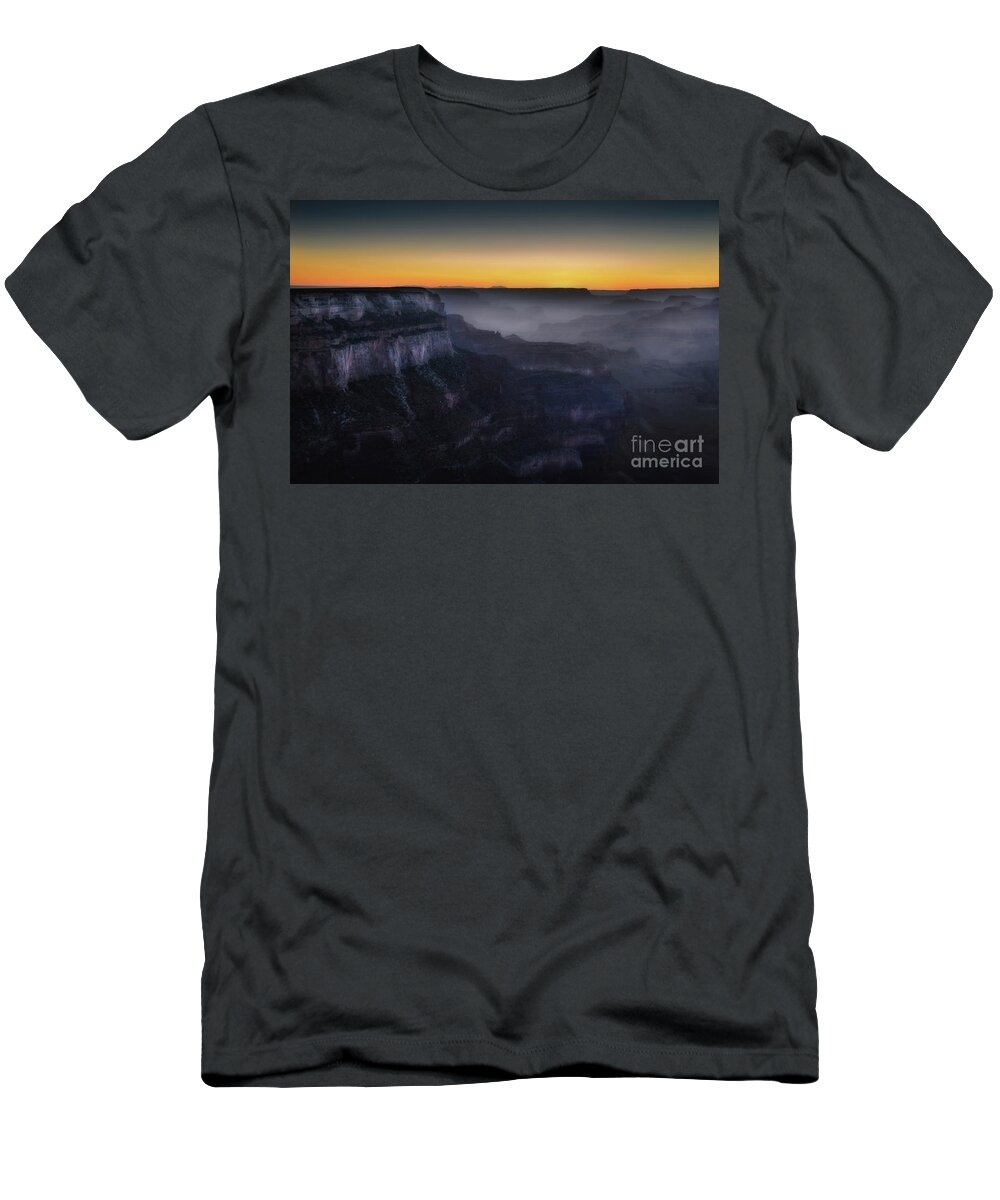 America T-Shirt featuring the photograph Grand Canyon at twilight by RicardMN Photography