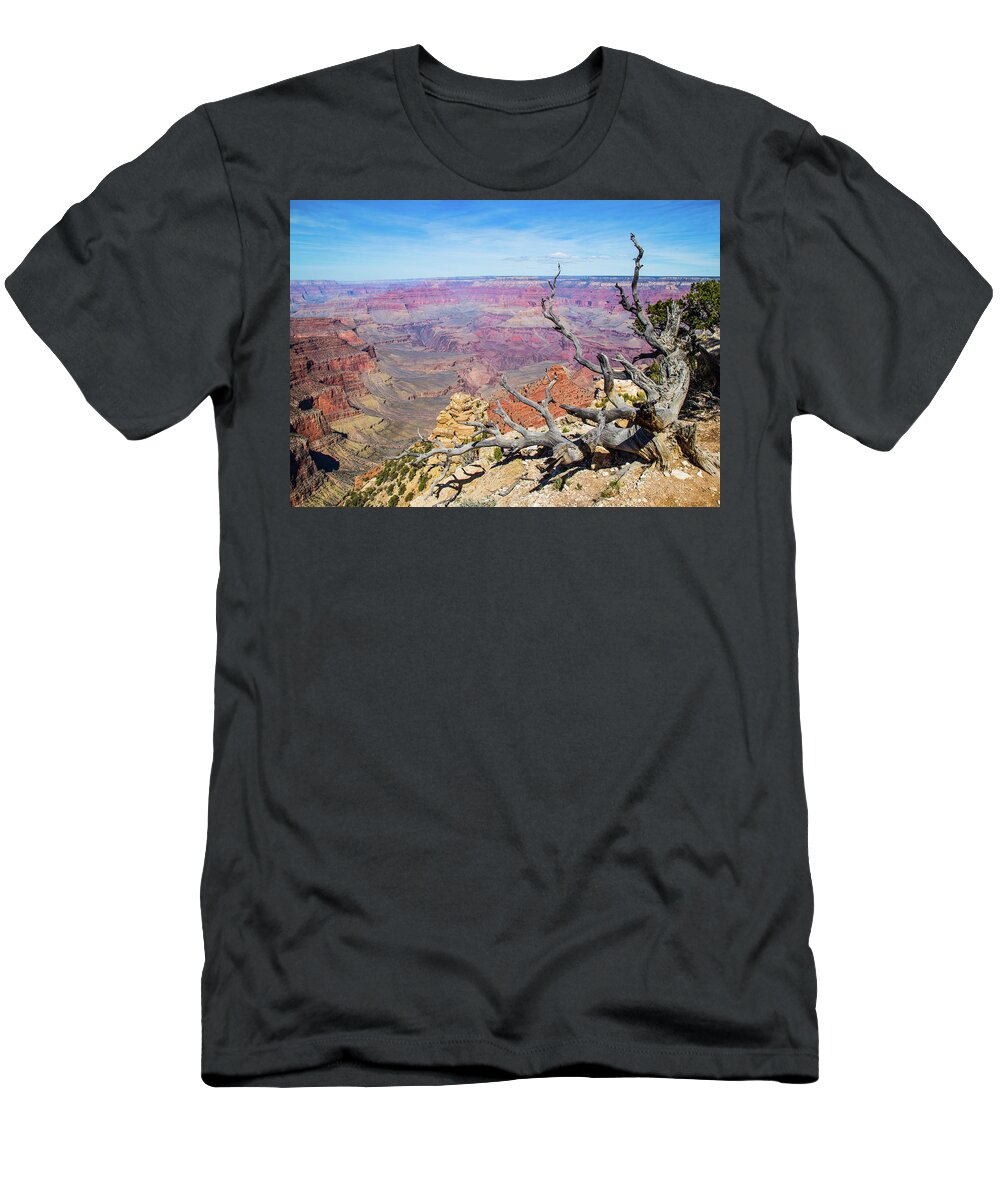 Grand Canyon National Park T-Shirt featuring the photograph Grand Canyon Tree by Joe Kopp